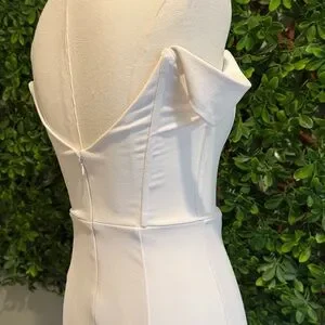 Lulus | Dresses | Idyllic Perfection White Plunge Sleeveless Mermaid ...